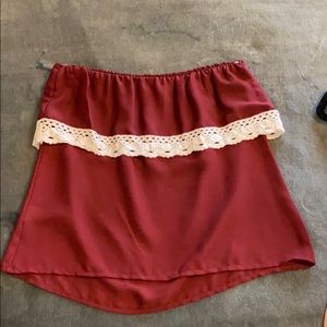 Maroon Tube Top